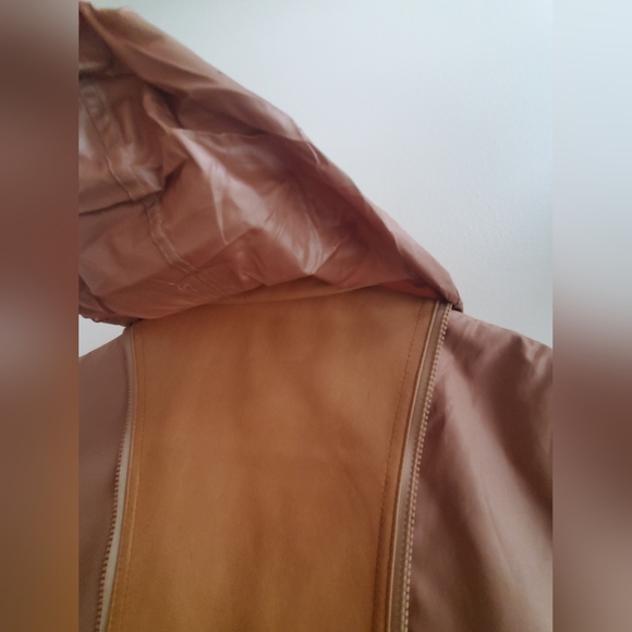 Vintage Genuine Leather Jacket 3 ways to wear - Trendy! with dropped armhole - Picture 12 of 13